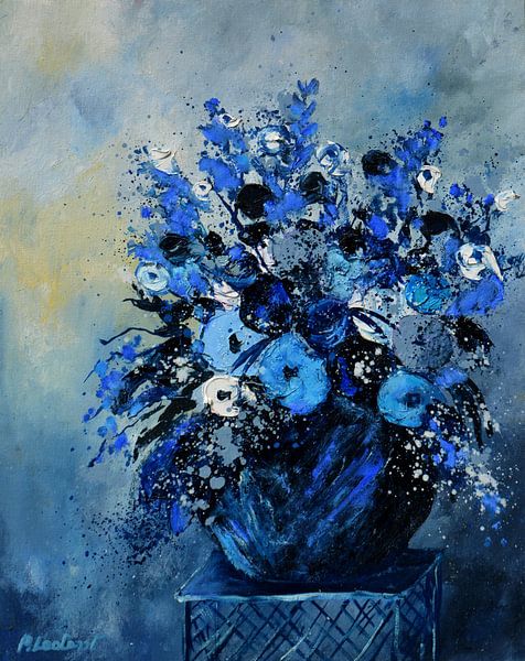 Blue still life 45 by pol ledent