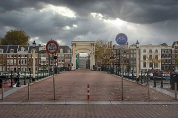 Skinny bridge Amsterdam by Peter Bartelings