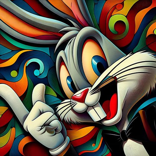 The colourful bunny