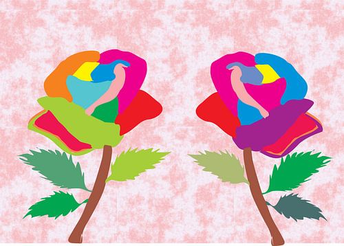 verliefde rosen sur Gerrit Neuteboom