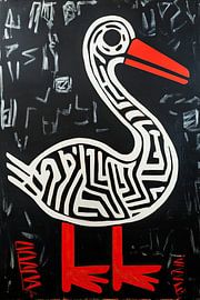 Weißer Vogel von ARTEO Gemälde