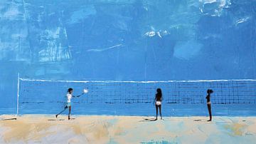 Strandvolleybal van Frank Heinz