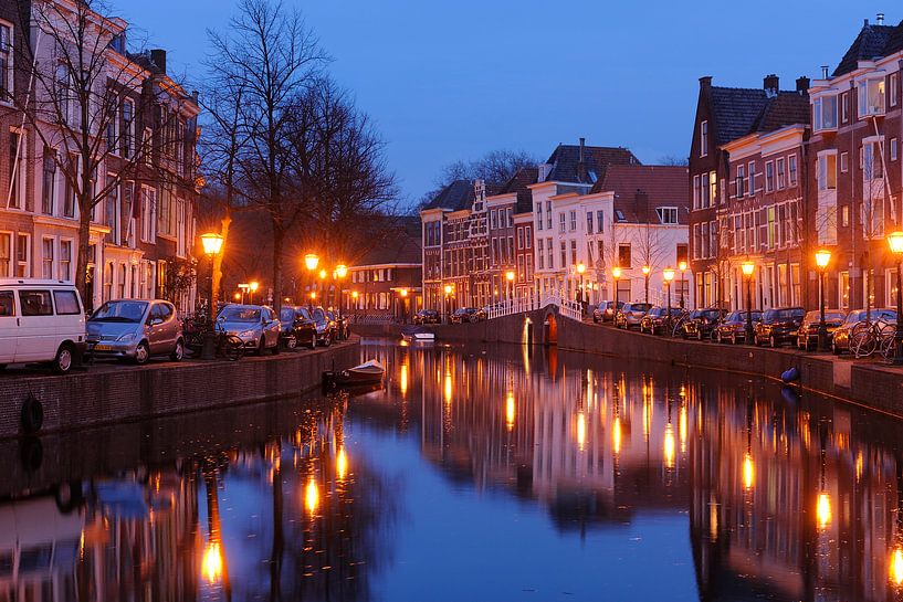 The Rapenburg in Leiden by Merijn van der Vliet