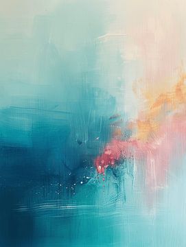 Modern abstract in pastelkleuren van Studio Allee
