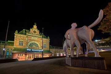 Zugstation Groningen Niederlande von Peter Bolman