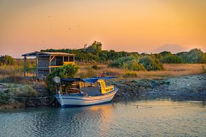 Zonsondergang Turkse haven