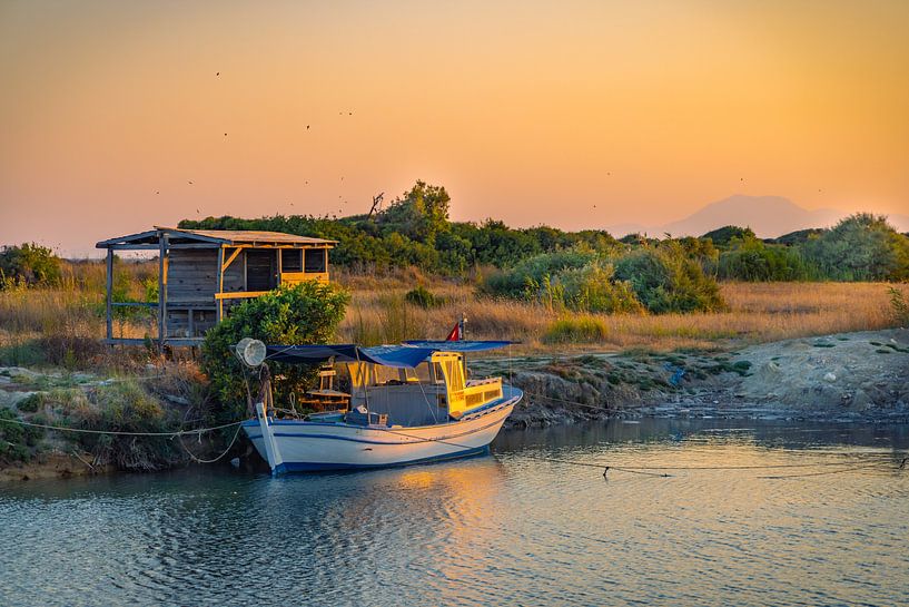 Zonsondergang Turkse haven van MPA ARTS