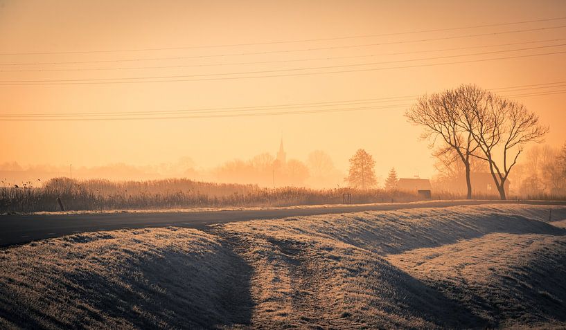 Ursem in the morning glow by peterheinspictures