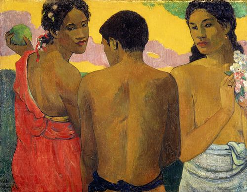 Paul Gauguin. Three Tahitians