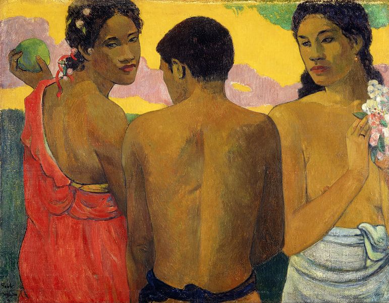 Paul Gauguin. Three Tahitians von 1000 Schilderijen