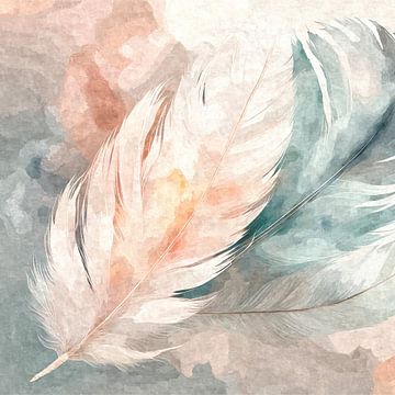 Magie des plumes en pastel