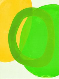 Der Grüne Ring | Dekorative Abstrakte Farbfeld-Malerei von Frank Daske | Foto & Design