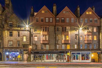 Gebouwen aan de Royal Mile in Edinburgh