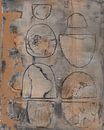 Modern abstract art. Organic shapes and lines in rusty brown, taupe and terracotta. by Dina Dankers thumbnail