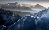 Stille Momente vor dem Abstieg