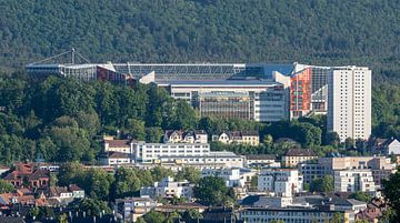 Uitzicht op het Fritz Walter Stadion in Kaiserslautern van Patrick Groß