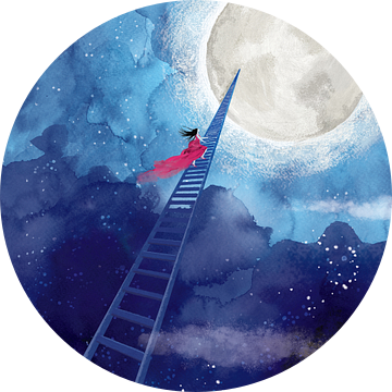 the sky is the limit (Night Vibes) van Ilse Schrauwers, isontwerp.nl