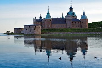 Kasteel Kalmar bij zonsondergang van Reinhard  Pantke