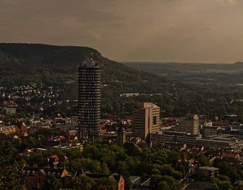 Blick auf Jenas Landschaft im Sommer