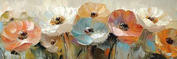 Bloemenschilderij | Kleurrijke Bloemen van De Mooiste Kunst