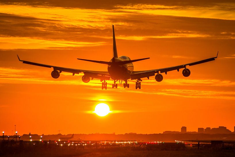 Martinair 747 freighter lands at Schiphol airport von Dennis Dieleman