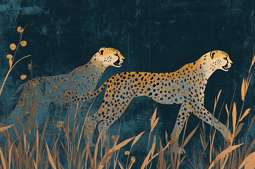 Guépard de nuit'|Guépard bleu doré'|Guépard de nuit'|Guépard bleu doré'|Guépard bleu doré