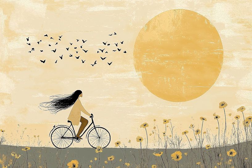 Randonnée à vélo ensoleillée le long des Fleurs n°5 par Studio BB
