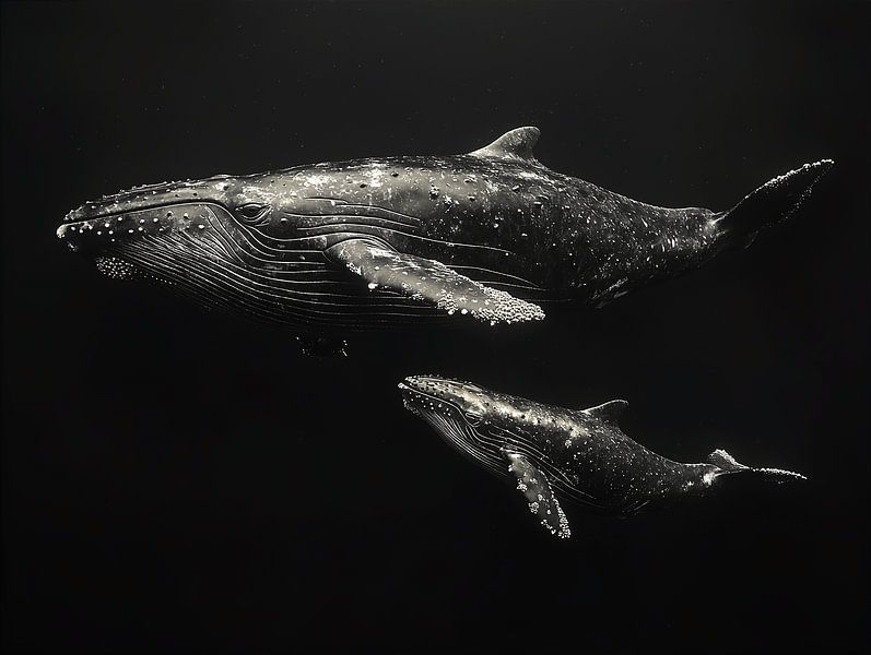 Baleine avec petit_6 par Bianca Bakkenist