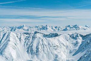 Vue hivernale sur les Alpes tyroliennes sur Leo Schindzielorz