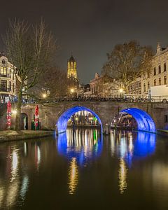 Tour du Dom, Bakkerbrug et Oudegracht à Utrecht en soirée - 2