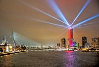 Lichtshow Lachs-Hafenturm