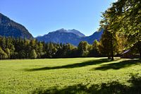 Prachtig herfstlandschap op het schiereiland Hirschau bij de Königssee