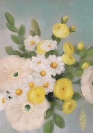 Zartpastelliges Blumenstrauß von Katarzyna Gąsiorowska