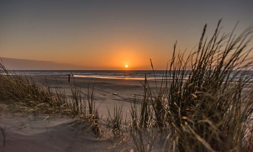 Zonsondergang op het Strand