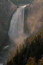 Zonsondergang in de Grand Canyon van Yellowstone van Stefan Verheij thumbnail