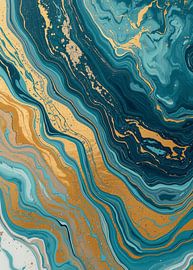 Luxury Black and Gold Abstract Art