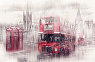 City Art LONDON Westminster Collage van Melanie Viola thumbnail