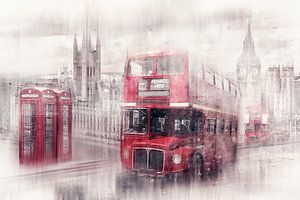 City-Art LONDON Westminster Collage von Melanie Viola