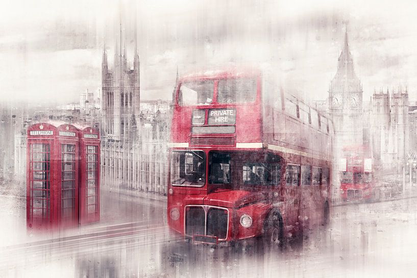 City-Art LONDON Westminster Collage par Melanie Viola