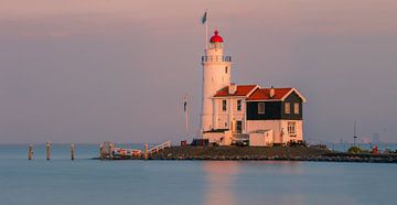 Sunset at the Horse of Marken, the Netherlands