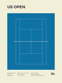 US Open - Grand Slam Tennis von MDRN HOME