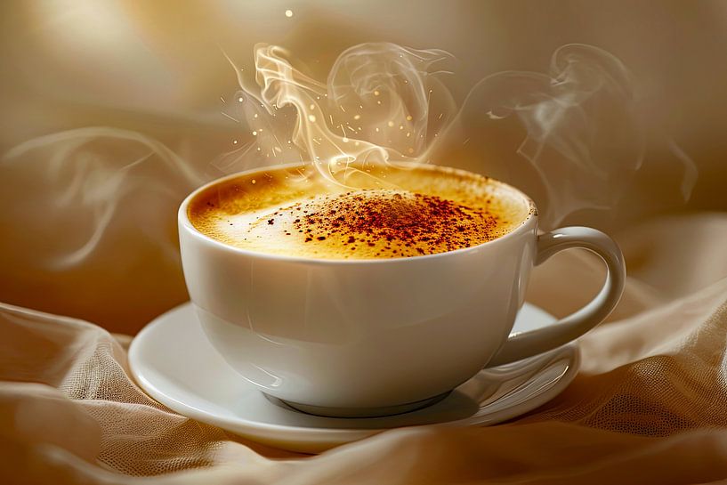 kop koffie of cappuccino van Egon Zitter