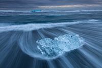 Chunks of ice on the beach