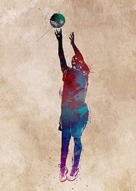 Basket-ball 1 sport art #basket-ball sur JBJart Justyna Jaszke