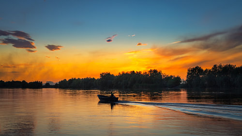 Sunset in Crisan (Roemenie)
