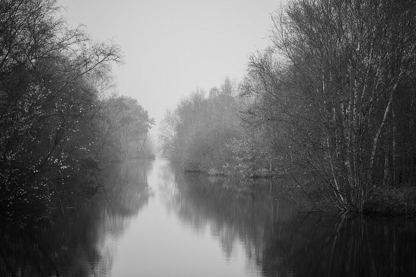 friesland de Deelen in black and white 3 by anne droogsma