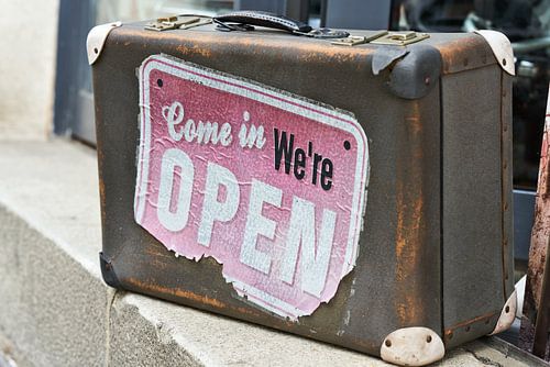 Kom binnen We zijn open