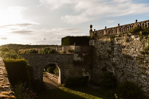 Sonnenuntergang am Chateau