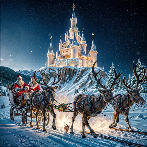 Santa's Magical Castle Delivery by Laly Laura