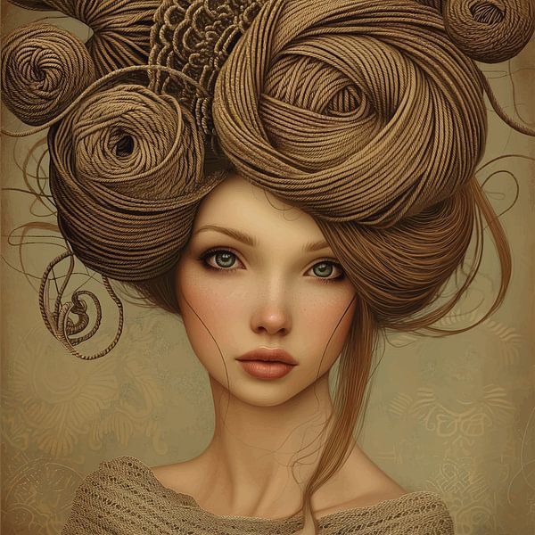 The knitter by Mirjam Duizendstra